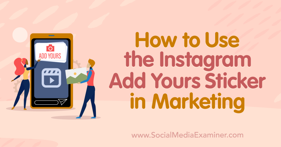 Jak korzystać z naklejki Dodaj swoją na Instagramie w egzaminatorze Marketing-Social Media
