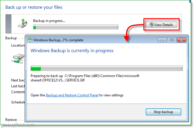 Kopia zapasowa systemu Windows 7 - tworzenie kopii zapasowej może trochę potrwać