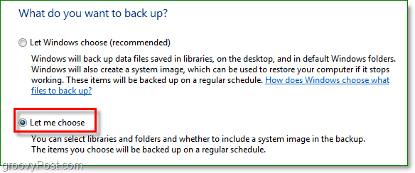 Kopia zapasowa systemu Windows 7 - wybierz foldery, które chcesz wykonać kopię zapasową