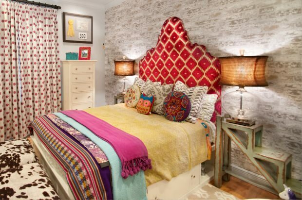 rustykalna dekoracja sypialni
