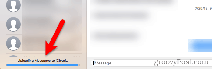Przesyłanie wiadomości do iCloud na Maca