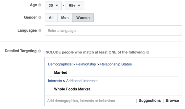 Funkcje targetowania Facebooka są solidne.