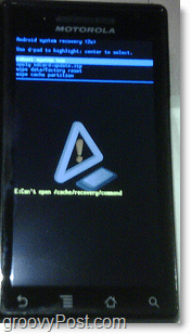 Android bootloader na droidie
