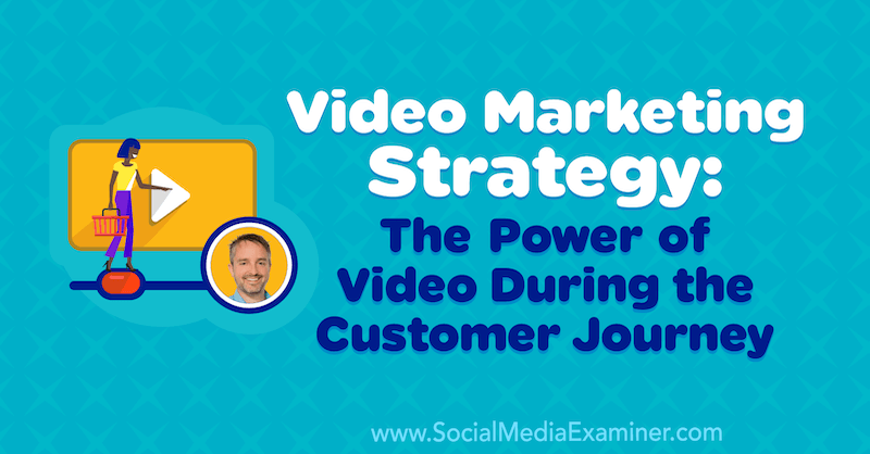 Strategia marketingu wideo: siła wideo podczas podróży klienta, zawierająca spostrzeżenia Bena Amosa na temat podcastu marketingu w mediach społecznościowych.