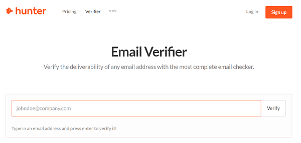 Użyj narzędzia takiego jak Hunter, aby zweryfikować adres e-mail strażnika.