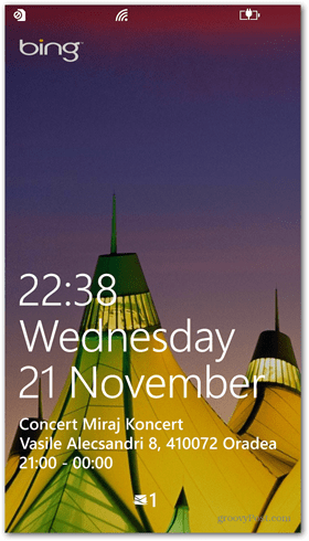 Windows Phone 8 Status szybkiego ekranu blokady