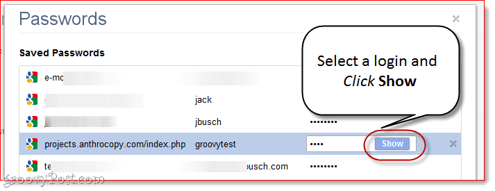 Wyświetlanie zapisanych haseł Google Chrome