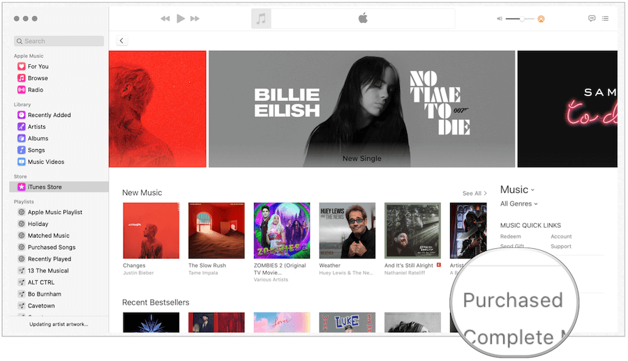 iTunes zakupiony na Macu