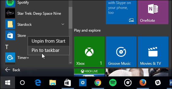 1 Menu Start systemu Windows 10