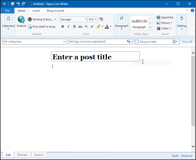 Wydana rozwidlona wersja Windows Live Writer