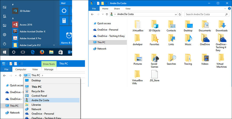 access-personal-folder