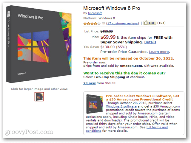 Zniżka promocyjna na kupon promocyjny na Windows 8