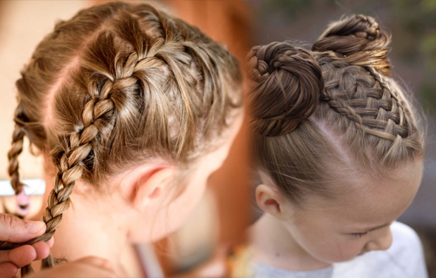 fryzury warkocze dla dzieci i ich produkcje
