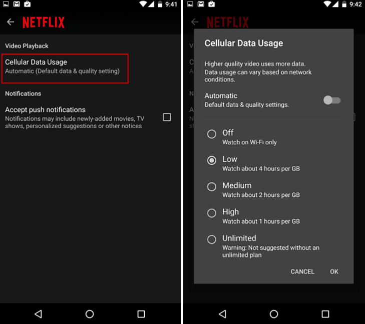 Ogranicz wykorzystanie danych Netflix na Androidzie lub iPhonie, aby uniknąć dodatkowych opłat