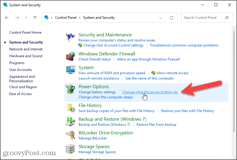 Zmień działanie przycisków zasilania w systemie Windows 11