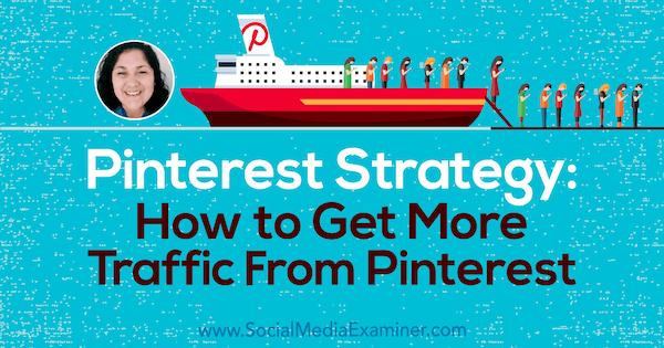 Strategia Pinterest: jak uzyskać większy ruch z Pinteresta, zawierający spostrzeżenia od Jennifer Priest w podcastu Social Media Marketing.