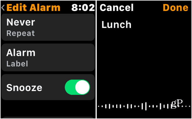 4 Edytuj etykietę alarmu Apple Watch