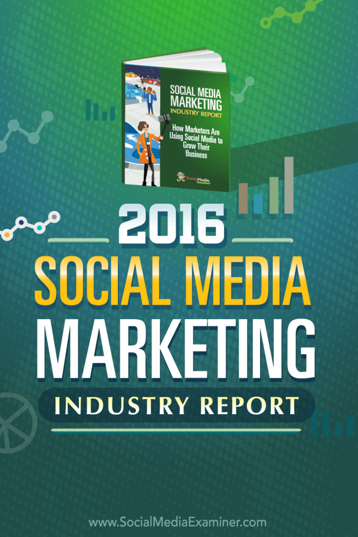 Raport branżowy 2016 Social Media Marketing: Social Media Examiner
