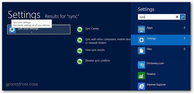 Jak zarządzać funkcją synchronizacji systemu Windows 8