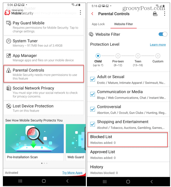 Kontrola rodzicielska firmy Trend Micro