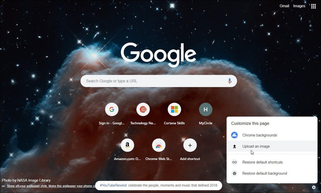 Dostosuj stronę nowej karty Google Chrome