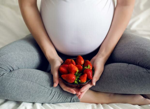 Truskawka jest jedzona podczas ciąży