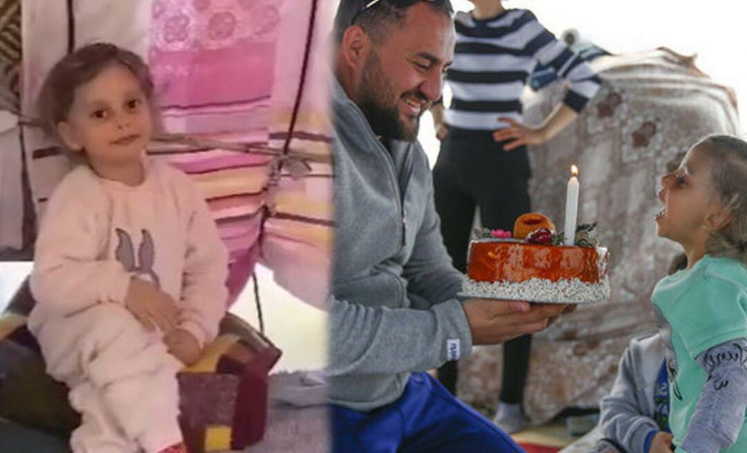 Nurhayat, która chciała tort urodzinowy w swoim mieście namiotowym, otrzymała tort od Kayseri!