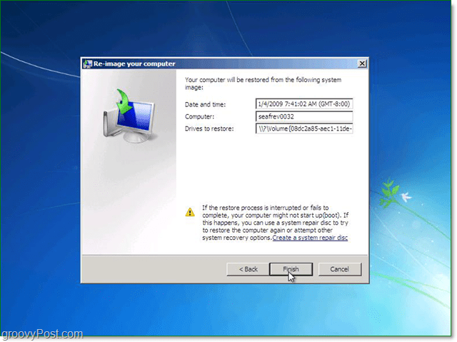 potwierdź, że obraz systemu Windows 7 jest prawidłowy
