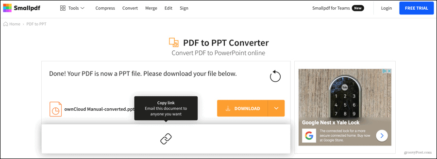 Smallpdf Przekonwertowany plik PDF na PowerPoint