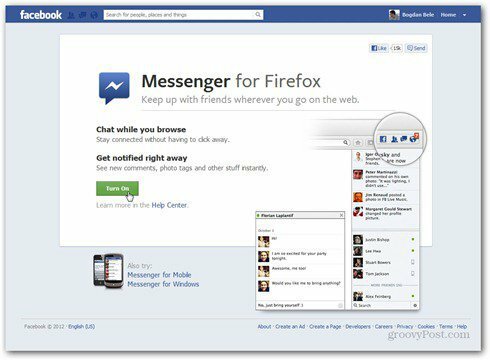 facebook messenger dla Firefoxa