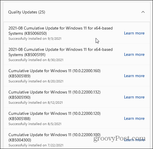 aktualizacje jakości windows 11