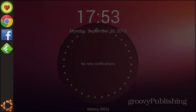 Pasek boczny Ubuntu Lockscreen