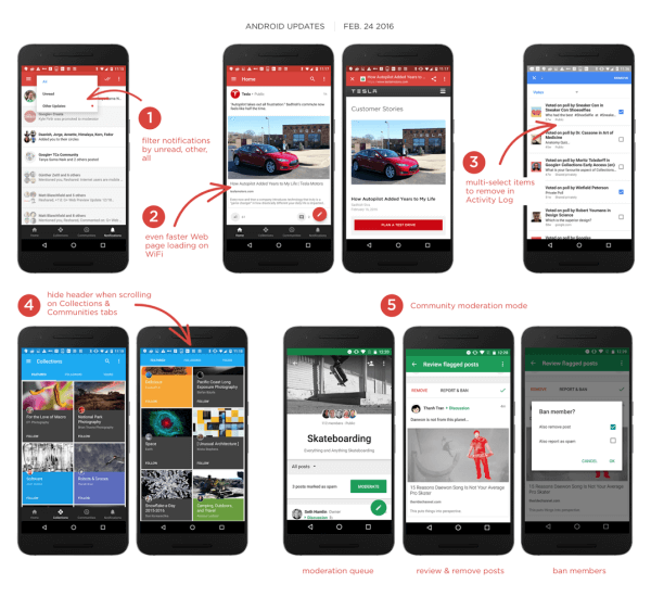 Aktualizacja aplikacji Google Plus na Androida