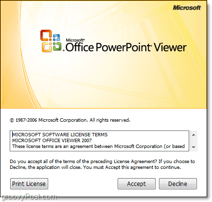 instalacja programu Microsoft PowerPoint Viewer