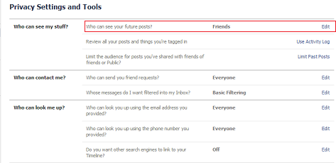 ustawienia prywatności na Facebooku