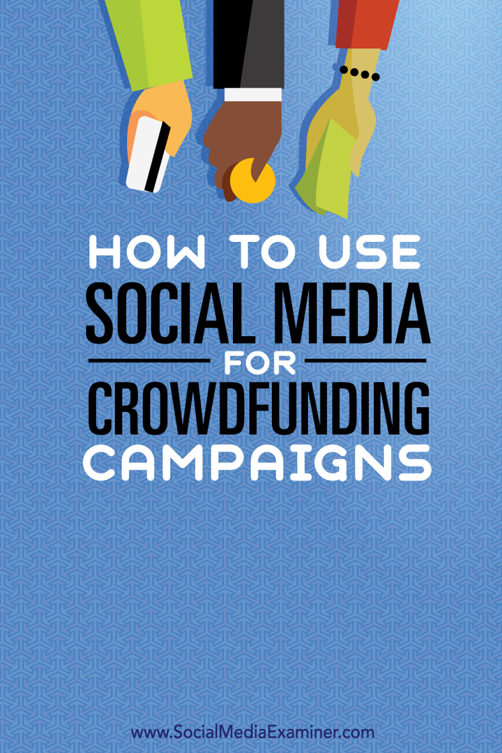jak korzystać z mediów społecznościowych w celu finansowania społecznościowego