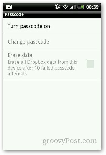 Jak chronić hasło Dropbox na Androidzie