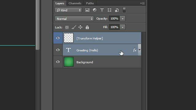 Oszukuj Photoshop Tekstowe transformacje warstw Trik Wybierz panel warstw warstw Photoshop