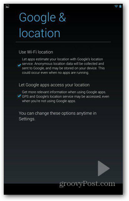 Konta użytkowników Nexusa 7 - lokalizacja Google