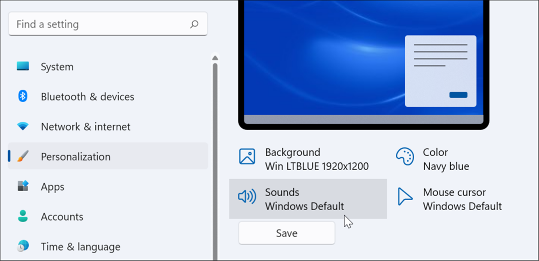 ustawienia zarządzają dźwiękami systemowymi w systemie Windows 11