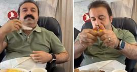 Reakcja Şırdanci Mehmeta w samolocie! W samolocie wyjął syrop z piersi...