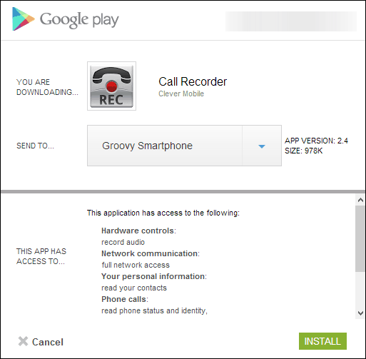 Call Recorder dla aplikacji na Androida