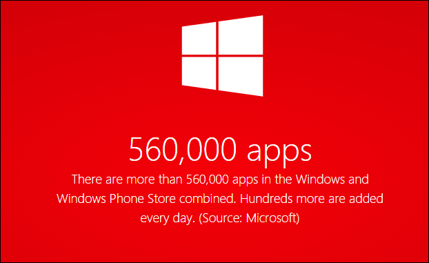 Microsoft ogłasza ponad pół miliona aplikacji na Windows 8 i Windows Phone