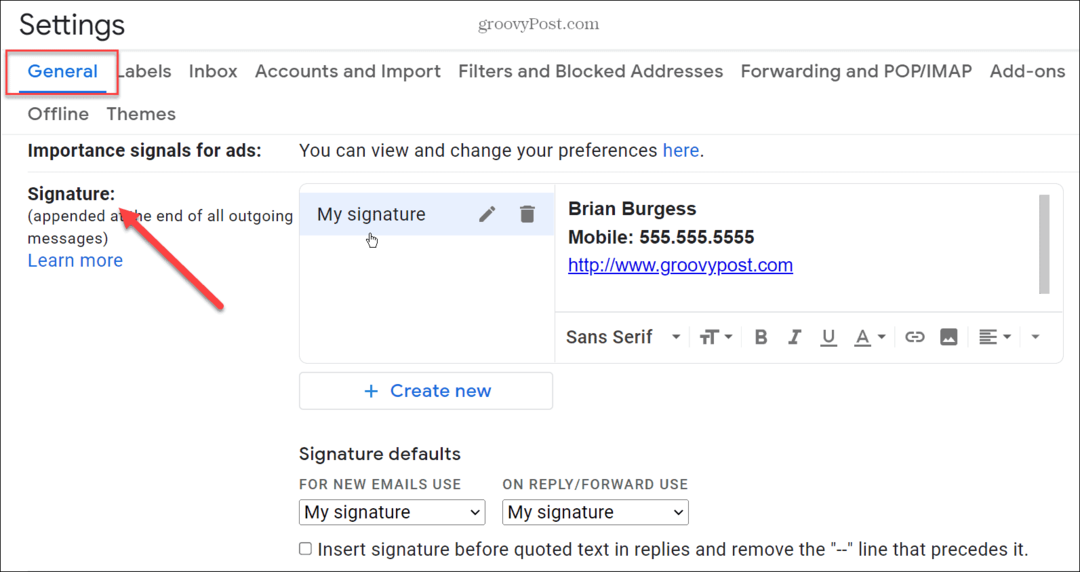 Dodaj obraz do podpisu Gmail
