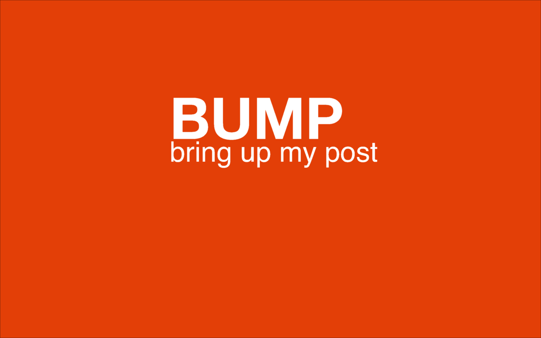 Co oznacza BUMP w slangu internetowym i jak go używać?