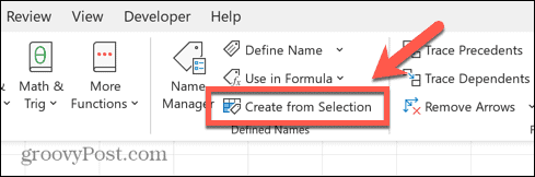 Excel utwórz z zaznaczenia