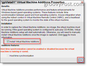 Zainstaluj dodatki do maszyny wirtualnej dla MS Virtual Server 2005 R2