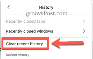 Firefox wyczyść najnowszą historię