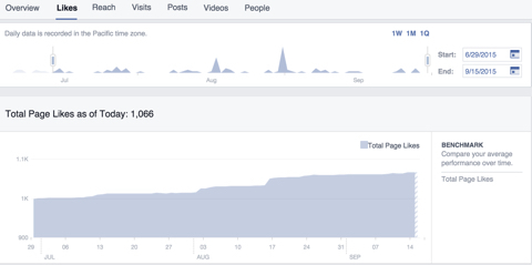 liczba polubień strony na Facebooku