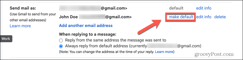 gmail jako domyślny